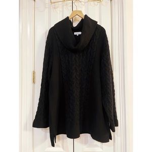 Calvin Klein Black Cowl Neck Sweater